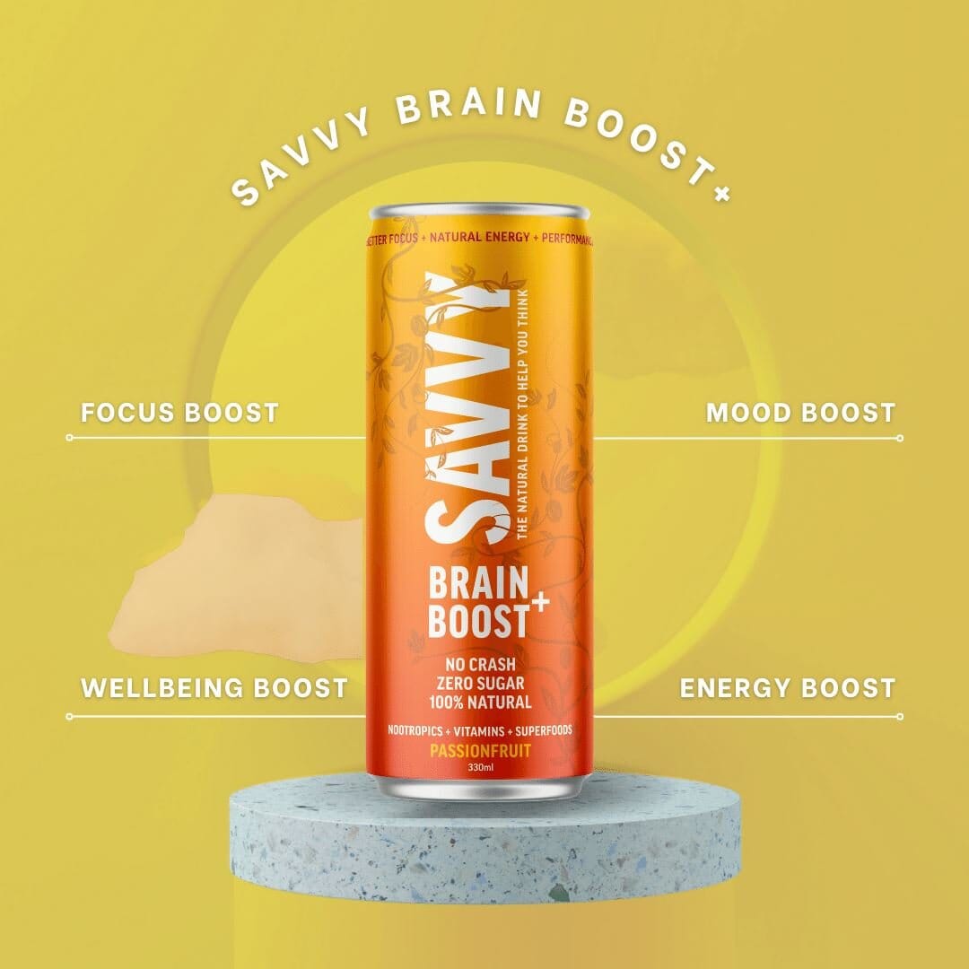 Savvy Brain Boost Passionfruit 330ml-Beverages-SAVVY-iPantry-australia