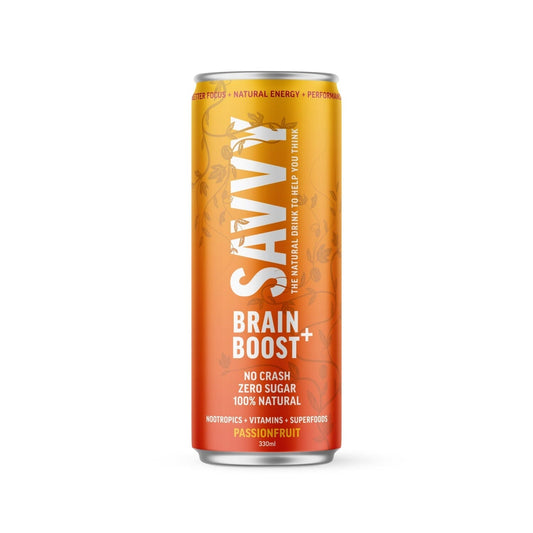 Savvy Brain Boost Passionfruit 330ml-Beverages-SAVVY-iPantry-australia