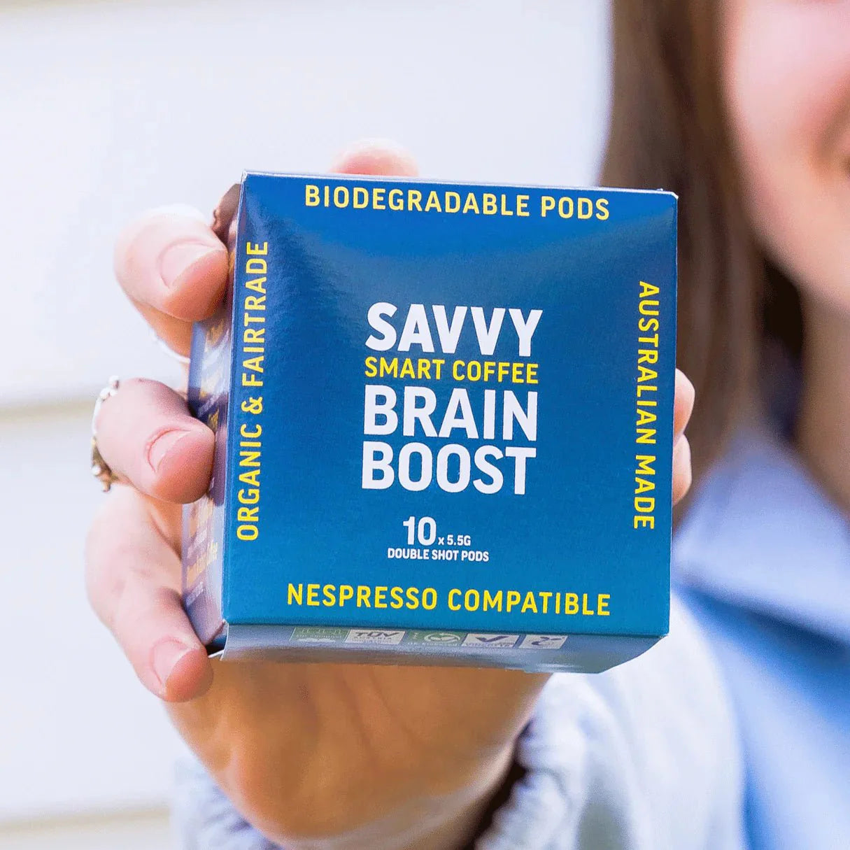 Savvy Coffee Pods with nootropics - 10 x Double Shot Compostable - SAVVY